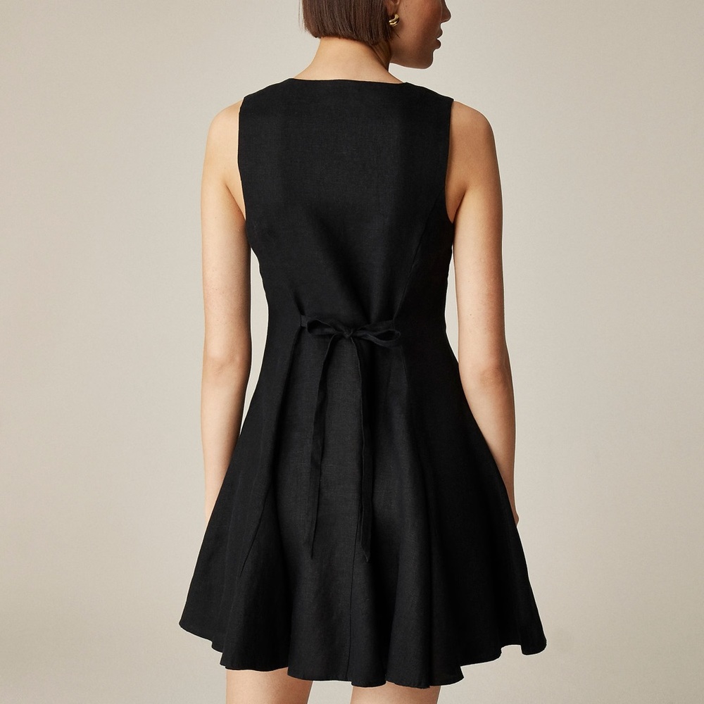 J. Crew Mini Dress in Linen, size 2 TALL - Picture 3 of 5